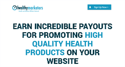 Desktop Screenshot of healthymarketers.com