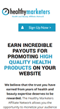 Mobile Screenshot of healthymarketers.com